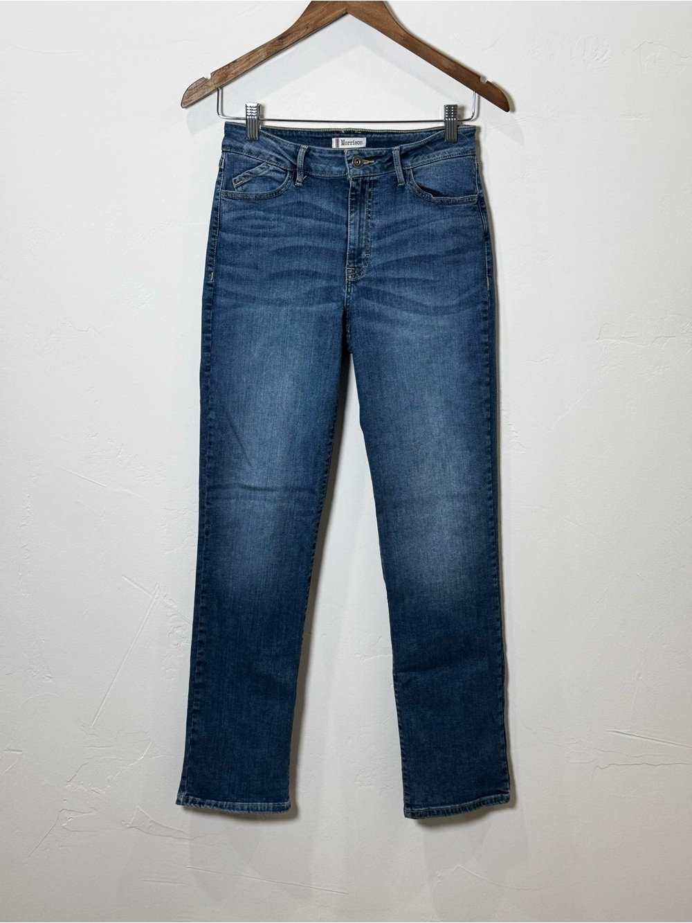 Morrison The Sexy Boyfriend Jeans Womens 28 Blue Mid Rise Relaxed Straight Denim